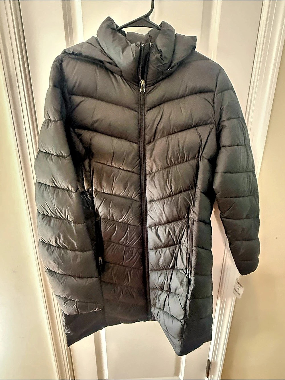Charter Club Packable Hooded Puffer Coat Black Size Medium